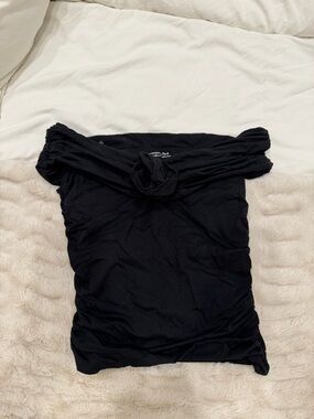 Abercrombie & Fitch Black Off-Shoulder Tank